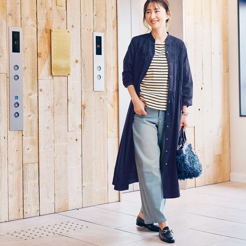 大人のための長袖ボーダーカットソー｜通販のベルメゾンネット
