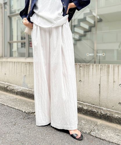 WEB限定 TIME SALE！］ウォッシャブル花柄パンツ（6-0251-6-09-001