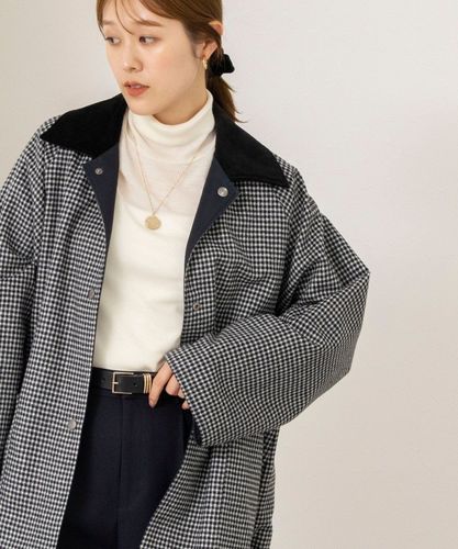 NOLLEY'S購入 シャギーチェックノーカラージャケット チェックシャギーコート（6-0035-3-08-057）｜NOLLEY'S(ノーリーズ
