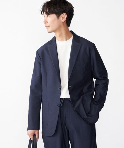 SHIPS: 〈セットアップ対応・手洗い可能〉ウォッシュド ピケ 2ボタン