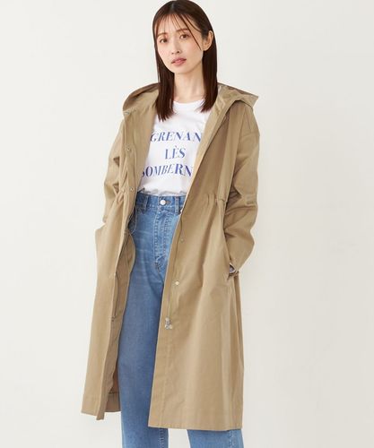 美品✨ NOBLE 23年 トリプルクロスＣネックノーカラーコート Noble ノーブル トリプルクロスワイドカラー ロングコート