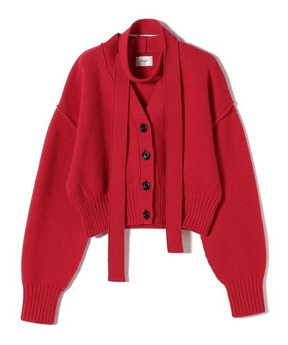 AMOMENTO:クロップ ボタン カーディガン セット｜ SHIPS 公式サイト