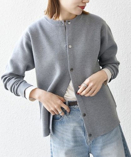 SHIPS any:〈手洗い可能〉AQUA カシミヤ ミックス スキッパー