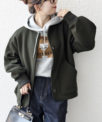 【美品】SHIPS any: バーシティ ジャケット 23AW SHIPS any: バーシティ ジャケット スタジャン 23AW シップス