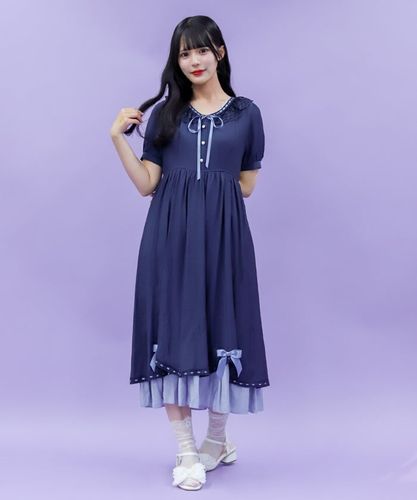 【新品未使用タグ付き】フリルロングワンピース ドーリーフリルロングワンピース | レディース服・レディース
