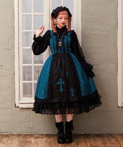 axes femme Chalmiereスウィーティアップルジャンスカ（紺