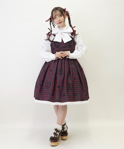 【新品・未使用】axes femme kawaii おさんぽテリア柄ジャンスカ おさんぽテリア柄ジャンスカ | kawaii | axes femme online shop