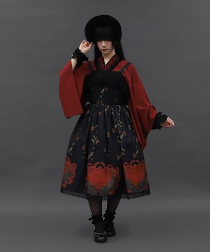 アクシーズファム シャルミエール Chalmiere和風ブラウス 黒 アクシーズファム シャルミエール Chalmiere和風ブラウス 黒
