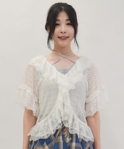 tutuHA レーストップス WEB限定】レーススリーブトップス(カットソー・Tシャツ) | a.v.v