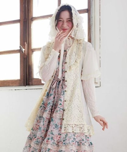 バラレースチュニックブラウス【2点10%OFF対象商品