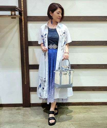 ワンピース 半袖 半袖シャツワンピース【期間限定価格】 | purple label | axes