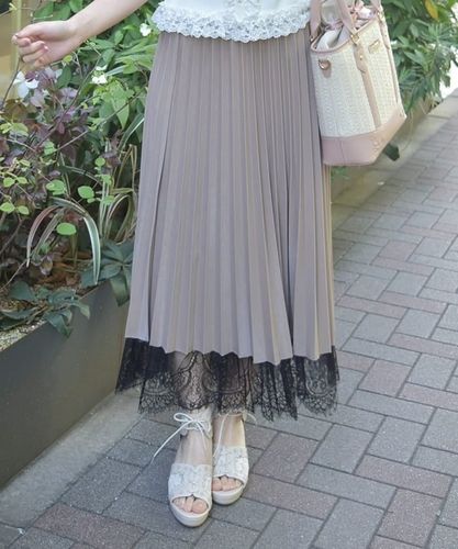 【ちぇもも】ハチヤーズ　レディース　プリーツ　スカート　L TE285X18_6d8cac83cf43bb475f221