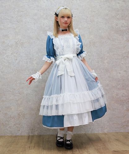 美品、axes femme、ドットチュールエプロン、生成 ドットチュールエプロン | axes femme online shop