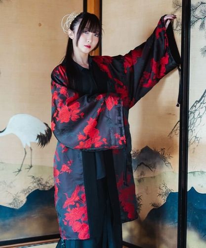 タッセル紐ジャガード羽織 | レディース服・レディース