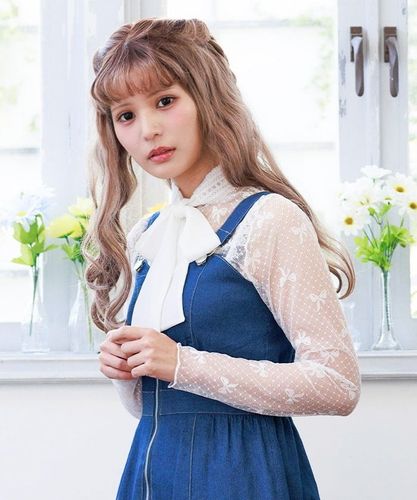 新品タグ付 Arpege story 大人リボンプルオーバー 新品タグ付 Arpege story 大人リボンプルオーバー