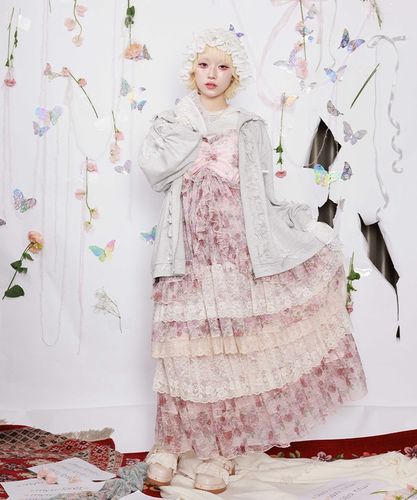 ローズリボン後レースパーカー | axes femme 公式オンラインショップ
