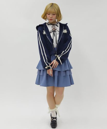 ライン使レースフリルパーカー【Web限定価格】 | axes femme 公式