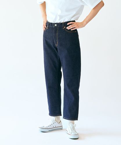 JapanBlueJeans インレイ ネイビー 7分丈 XL JAPAN BLUE JEANS】JUAG1001(MID) / High waist Straight