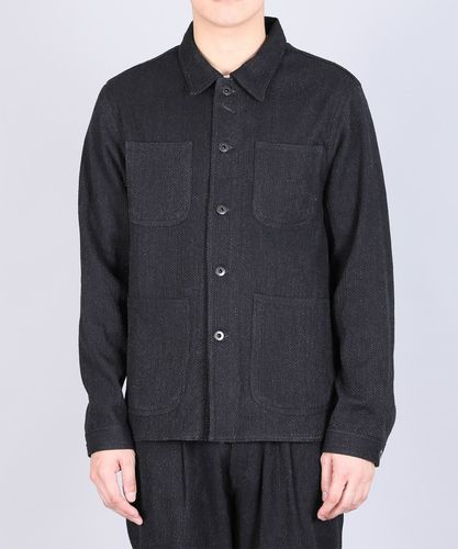 JAPAN BLUE JEANS】Sashiko Black Big Shirt Jacket 11oz ブラック刺子