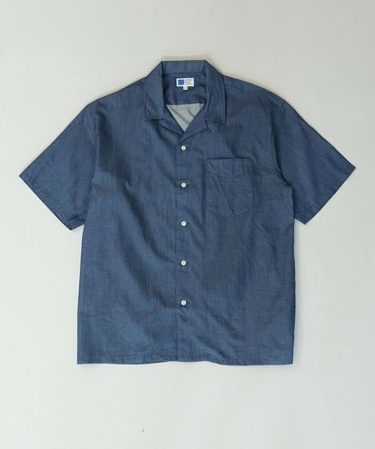 【斉藤工務店×JAPAN BLUE JEANSコラボ】 シャンブレーシャツ 斉藤工務店×JAPAN BLUE JEANSコラボ】 オリジナルガレージシャンブレー
