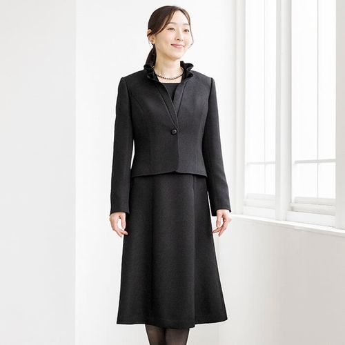 新品タグ付✨️高級 東京ソワール ロングジャケット15号 礼服 フォーマル ロングジャケットのアンサンブル 15号・ブラック｜東京ソワール