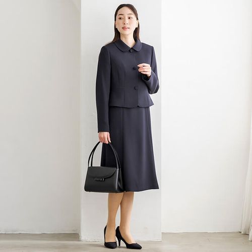 洗えるお受験スーツ(0103285)13号・ネイビー｜東京ソワール