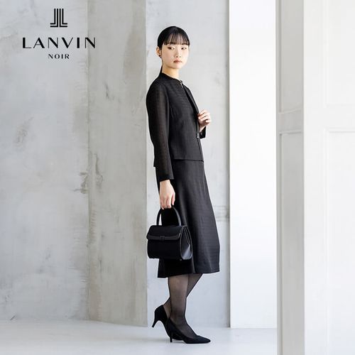 東京ソワール LANVIN 36 38 ジャケット ワンピース ランバンノワール｜ブラックフォーマル(0703196)9号・ブラック