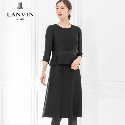 SOIR LANVIN 38 ジャケット&ワンピース ブラックフォーマル 0710771_1b64ffba9172c3f60ed026