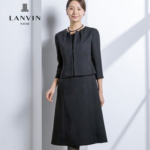 新品同様  定価約９万円 東京ソワール 11号 ランバン フォーマル スーツ L アンサンブル(0703464)11号・ブラック｜フォーマルメッセージ