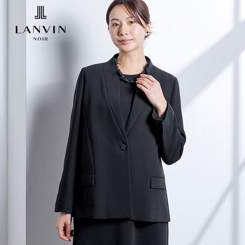 未使用 LANVIN NOIR フリル襟フォーマルジャケット 0710612_13cf18ed77acee5dd7d25b