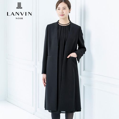 希少カラー✨ランバン 3ピース スーツ カシミヤ混 パープル系 52 XL位 夏用フォーマルワンピース(0771238)9号・ブラック｜東京