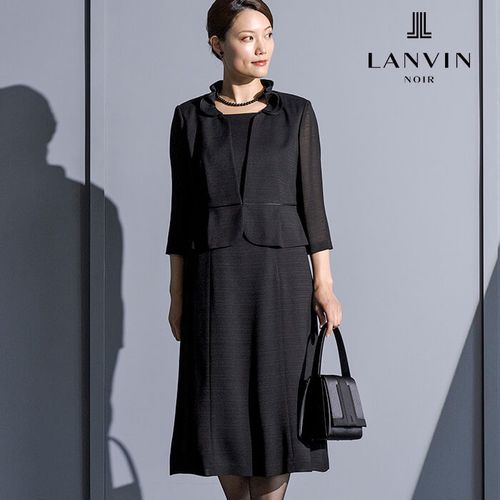 即納　LANVIN ランバン フォーマルスーツ セットアップ シルク ベージュ 0771502_4d985a5bc4bbe5e16addc9