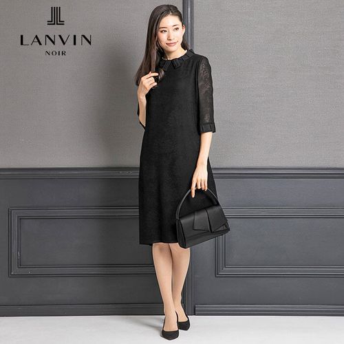 SOIR LANVIN 38 ジャケット&ワンピース ブラックフォーマル 0771840_db2f6766e9f7c727be35fd