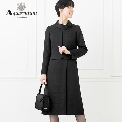 【希少】新品タグ付き　Black Peace Now 燕尾ロングジャケット M リボンモチーフのロングジャケットアンサンブル 9号・ブラック｜東京