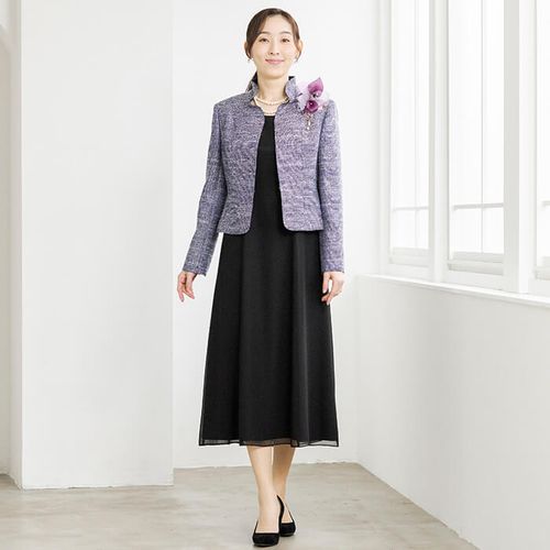 美品☆15号 東京ソワール｜アプロベリー ノーカラー ツイード