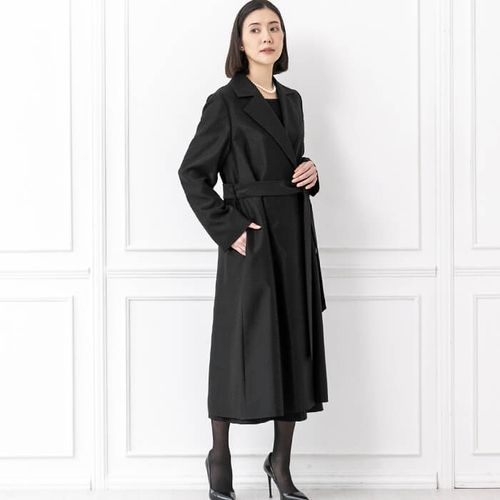 Paul Smith black 裏地総柄 スプリングコート N499 シャンタンのスプリングコート 9号・ブラック｜東京ソワール