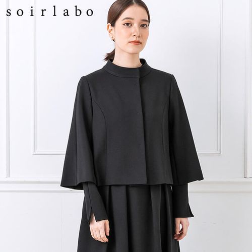 美品 EPOCA ブラックフォーマルジャケット シルク40% ショート丈 38 4310740_9a278ed635ca534f2a0a1f