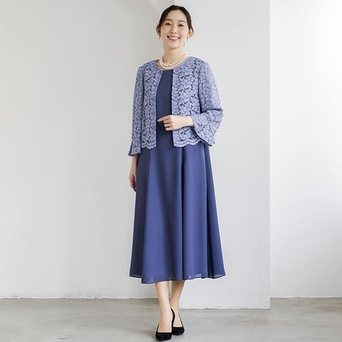 未使用(13)東京ソワール Rifanneリファンネ レース刺繍ドレスワンピース 4401805_35e2bdc5fe11859556cb3b