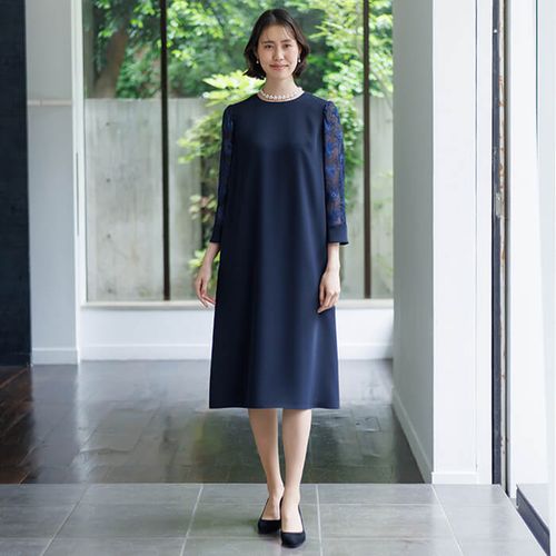 ワンピース(4501106)9号・ネイビー｜東京ソワールオンラインストア