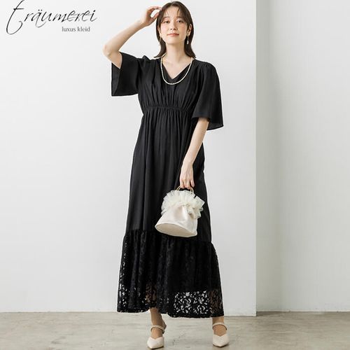 美品✨東京ソワール　大きいサイズ　15号　レース　切り替えプリーツワンピース 美品✨東京ソワール 大きいサイズ 15号 レース 切り替えプリーツ