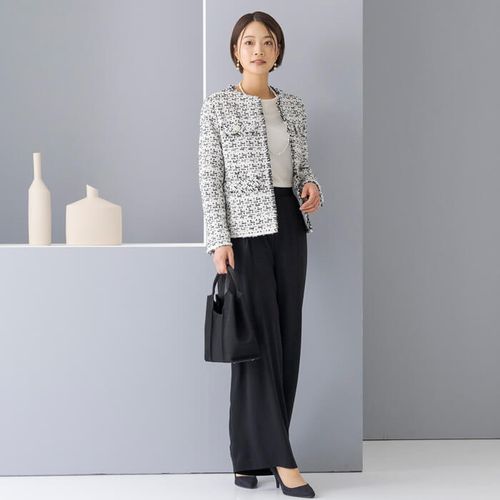 東京ソワール　セレモニースーツ　3点セット　ワイドパンツ 東京ソワール ジャケット＆ブラウス＆パンツ セレモニー3点