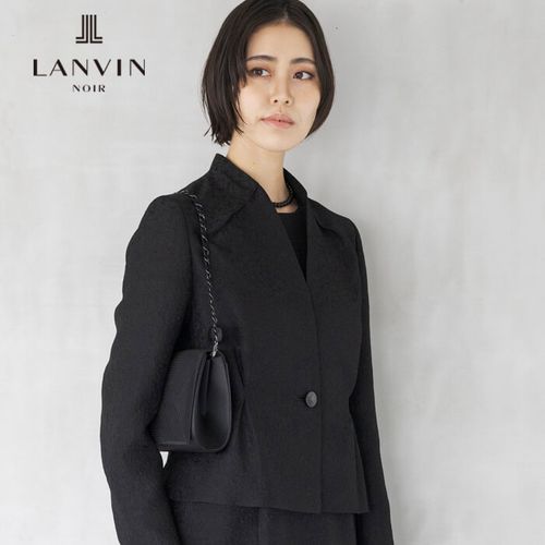 新品未使用　LANVIN  ランバン　ハイヒール　23 レザー　ブラック 訳あり 美品・日本製】LANVIN ランバン ブラックレザーハイヒール 23.5
