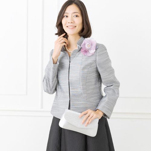 fragariaさま専用【超美品】　パーティバッグ　ベージュとコサージュのセット パーティーバッグ(5522903)｜ベージュ｜フォーマルメッセージ