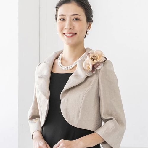 多彩色のお呼ばれジャケット 9号・ベージュ|東京ソワールオンライン 多彩色のお呼ばれジャケット 9号・ベージュ|東京ソワールオンライン