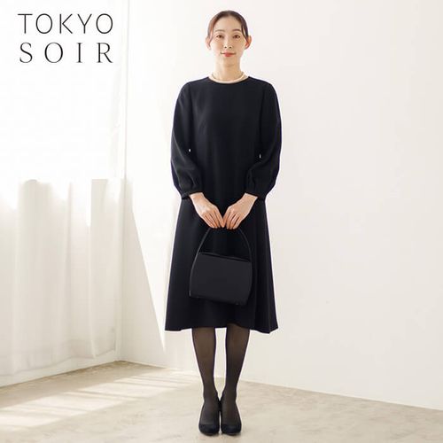 リフレクト（東京ソワール）ブラックフォーマルワンピース 9 7401100_de25f08a5c84814f5485c7