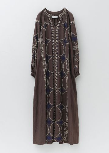 Cotton Voile Foil Flower Print Sleeve Dress | Pasand by ne Quittez