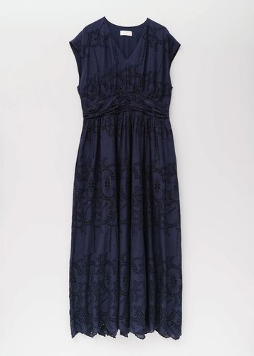 Cotton Organza Embroidery Rib Combi Dress | Pasand by ne Quittez