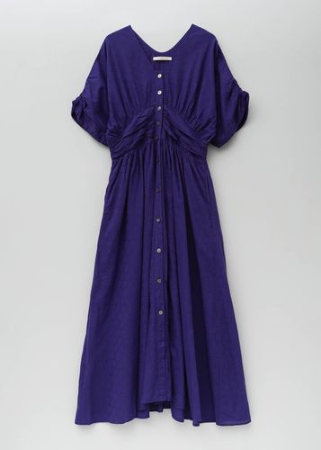 Cotton Voile Stripe Waist Gather Dress | Pasand by ne Quittez pas