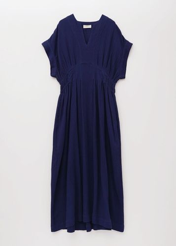 Cotton Voile Stripe Waist Gather Dress | Pasand by ne Quittez pas