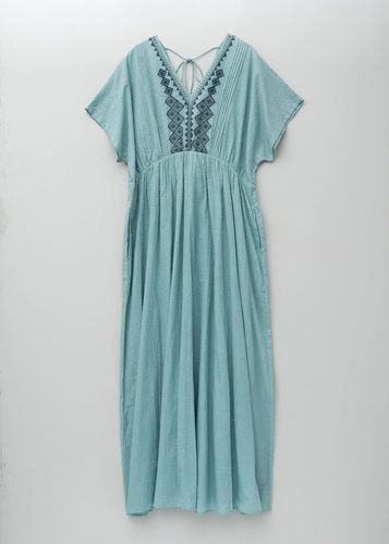 Cotton Voile Stripe Waist Gather Dress | Pasand by ne Quittez pas
